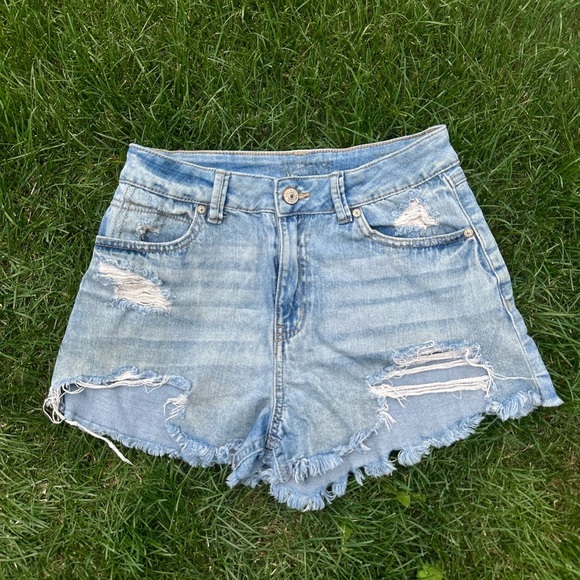 Rewash Pants - Light Wash Distressed Denim Jean Women’s Shorts
